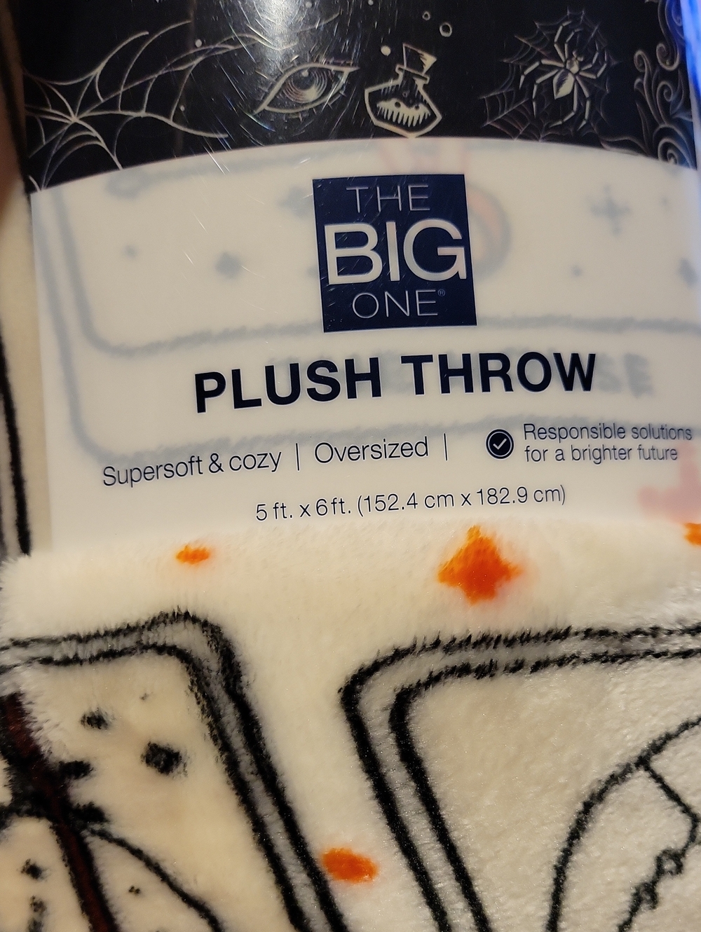Hocus Pocus Plush Oversized Throw,NWT,Disney,Cozy/ Halloween - Picture 3 of 6